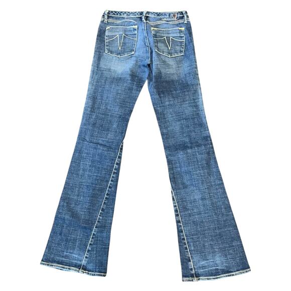 Sergio Valente Bootcut Flared Low-Rise Women's Denim Jeans Size 27 - Picture 5 of 6